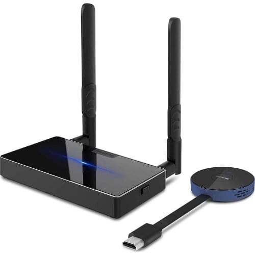 Wireless HDMI video Transmitter and Receiver Kits 5G wireless mini projector 4K for home Plug and Play for Streaming tv stick pc