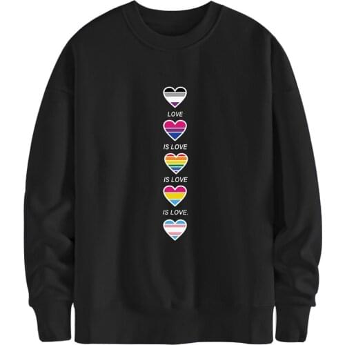 More Love O Neck Sweatshirts 2020 Man Hoody Printing Casual Clothing Autumn Winter Tracksuits Breathable Moletom Masculino