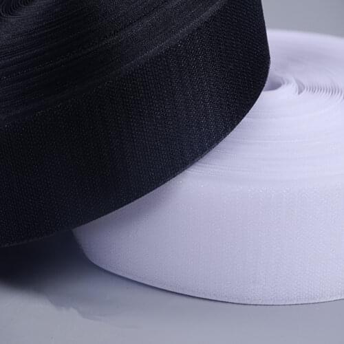 5M Black and White Hook and Loop Fasteners Strong Tape Velcro Tape Velcro Tape DIY Sewing Accessories 16/20/25/30/38/50/100mm