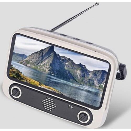 Phone Holder Shape Bluetooth Wireless Speaker Portable Cellphone Stand with Card Disk Slot Bedroom Decor Bluetooth Phone Holder