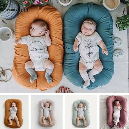 Infant Newborn Baby Lounger Portable Baby Nest Bed for Girls Boys Cotton Crib Toddler Bed Baby Nursery Carrycot Co Sleeper Bed