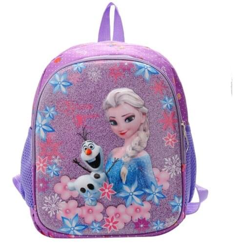 Disney Kids bag Kindergarten Children Cartoon Frozen School Bags Pink Backpack Princess Schoolbags Satchel For Boys Girls