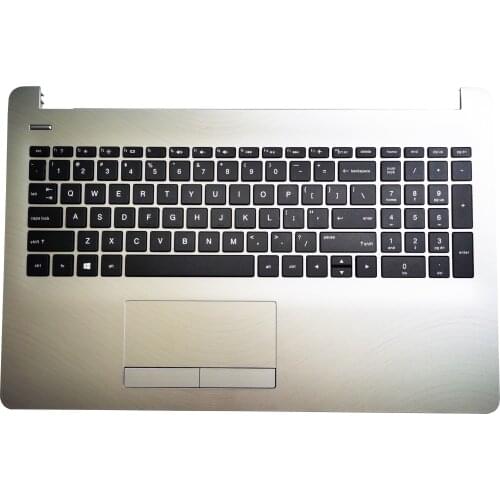FOR HP Pavilion 15-BS 15-BW 250 G6 255 256 G6 silvery palmrest cover US keyboard Touch Pad AP204000671 NEW PALMREST