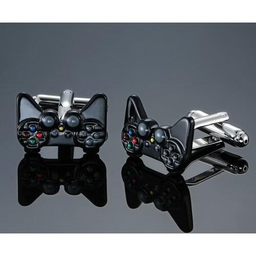 DY New high-end brand design classic black gamepad Cufflinks fashion Mens French shirt Cufflinks wholesale