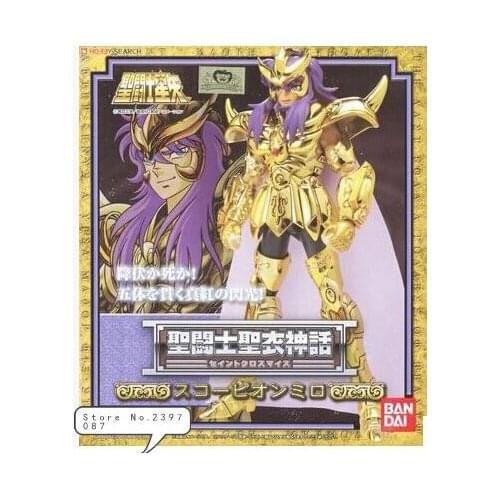 Anime "Saint Seiya" Original BANDAI Tamashii Nations Old Gold Saint Cloth 1.0 Action Figure - Scorpio Milo CLOTH