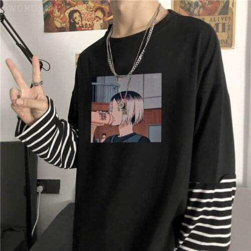 Haikyuu Kenma Kozume Kawaii Women Tshirt Harajuku Japanese Anime Bokuto Manga Shoyo Volleyball Creative T-shirt Long Sleeve Tops
