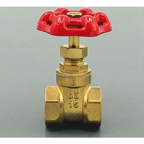 Engineering Brass gate valve 1/2" BSP Equal Female Thread for Water meter
