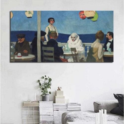 Blue Night By Edwardor Hopper Canvas Painting Print Living Room Home Decor Modern Wall Art Oil Painting Poster Salon Pictures HD