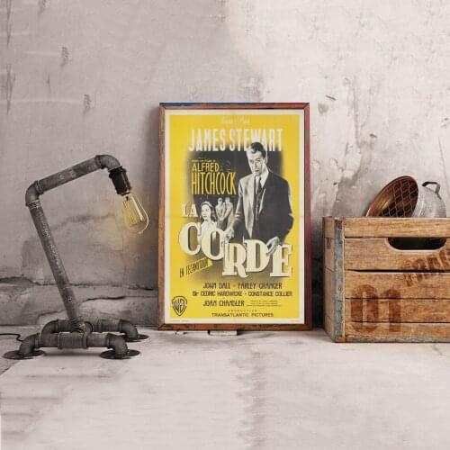 Rope 1950 French Moyenne Movie Poster Classic Vintage Retro Canvas Print Art Poster Wall Painting Home Decoration