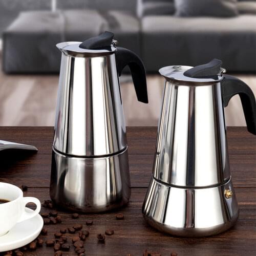 Stainless Steel Coffee Pot Mocha Espresso Latte Percolator Stove Coffee Maker Pot Percolator Drink Tool Cafetiere Latte Stovetop
