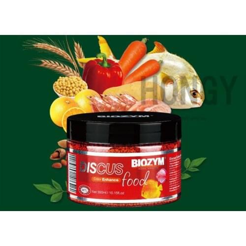HONGYI 1 piece aquarium tropical fish food brighten fish feed discus color enhance food colorful fairy granules 300ml