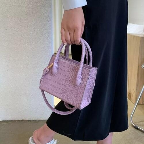 Fashion Crocodile Pattern Crossbody Bag Women Luxury Shoulder Bag PU Leather Designer Handbag Popular Messenger Bag Girl Purse