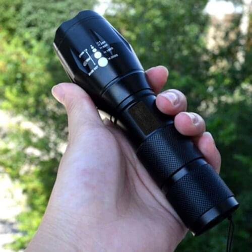 Zoomable 5 Modes LED Flashlight Outdoor Camping Torch Lamp Super Bright Light Hunting Camping Flashlights
