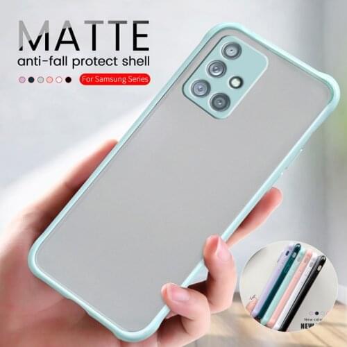 Matte Silicone Case For Samsung Galaxy A51 A71 A42 A12 A21s A31 A11 A41 A72 S20 A50 A30 A52 A32 4G Camera Protection Back Cover