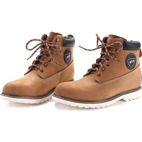 Motorcycle Touring Boots Motorbike Street Racing Shoes Vintage Design Casual Wear Top Cow Leather Durable Riding Ankle Boots