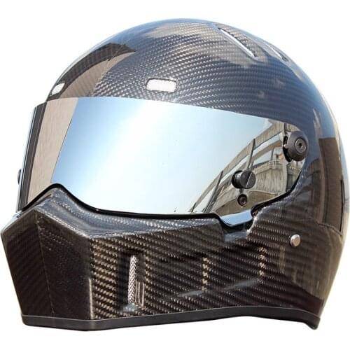 Carbon fiber ATV-1 full face motorcycle helmet motocross racing man woman and man lOriginal ECE approved Multi-color sun visor