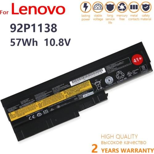 Genuine 92P1138 For Lenovo Thinkpad R60 R60e T60 T60p R500 T500 W500 SL400 SL500 SL300 42T4572 42T451 Original Laptop battery