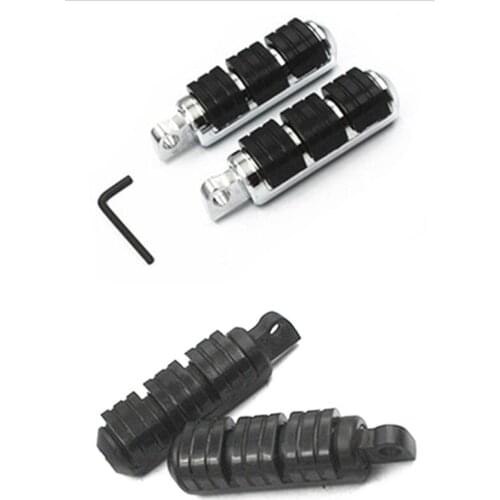 Pair Anti-Vibration Foot pegs Male Mount For Harley Softail Dyna Electra Glide Fatboy FXSTB FLTR Touring