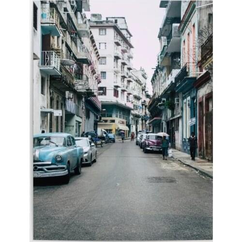 Prints Pictures Home Decoration Centro Habana Wall Artwork Modular Poster Painting Cuadros On Canvas For Living Room No Frame