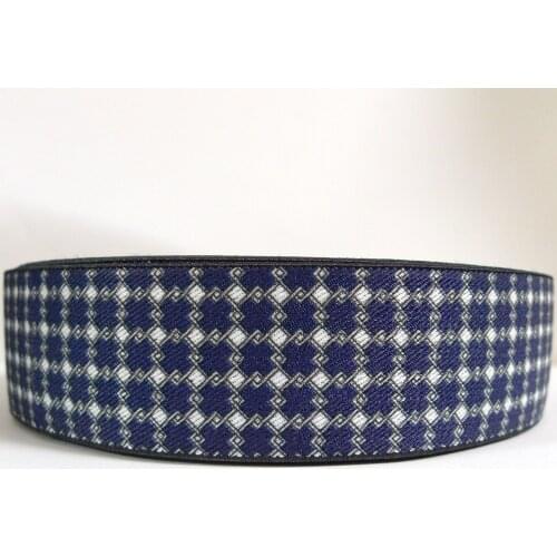 12 Meters 1.4" 35mm Wide Geometric Pattern Suspender Elastic Webbing Great For Mens Suspender Making