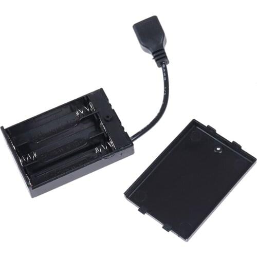 Practical New 3*AA Battery Box With Usb Port For Building Block Led Light Kit With Switch Tool Parts