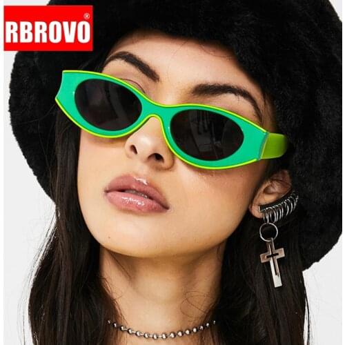 RBROVO 2021 Retro Cateye Sunglasses Women Vintage Small Sun Glasses for Women/Men Brand Luxury Eyeglasses Women/Men Gafas De Sol