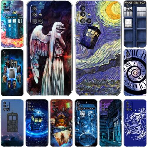Stylish Smartphone Case for Samsung Galaxy A51 A71 A21s A31 A12 A72 A32 Back Soft Cover A52 5G Funda Tardis Box Doctor Who TV