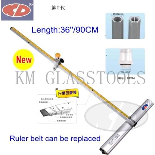 Super quality! KD 36"/90CM Speed T Shaped Oil Filled Glass Cutter Cutting Tool.Cutting glass 6~12 mm
