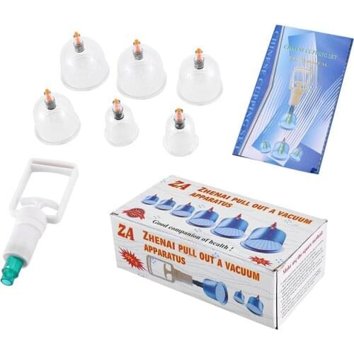 Healthy Chinese Health Care Medical Vacuum Body Cupping Therapy Cups Massage Body Relaxation Healthy Message Set