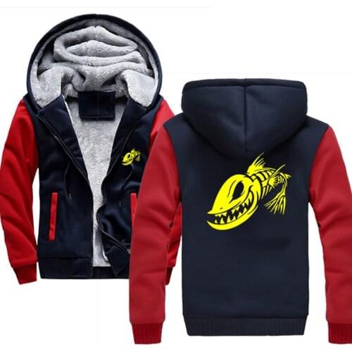 WINTER Fish esqueleto Hoodies Men Fashion Tracksuit Male Sweatshirt Hoody Mens Purpose Tour Hoodie XXXL