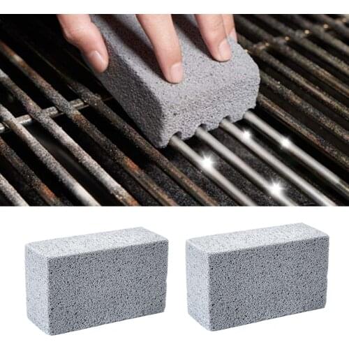 1/4Pcs BBQ Grill Cleaning Brick Block Barbecue Cleaning Stone BBQ Racks Stains Grease Cleaner BBQ Tools Kitchen Decorate Gadgets