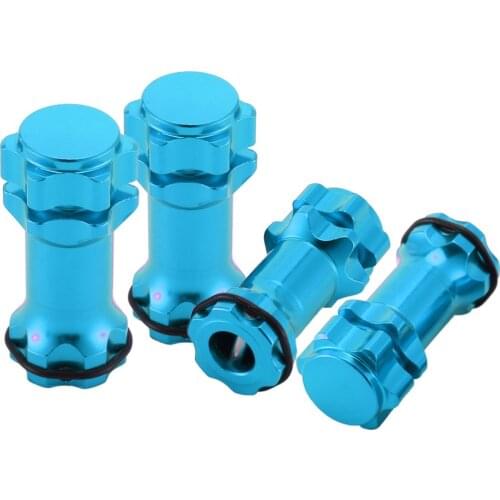 1/8 Aluminum Alloy 17mm Wheel Hex Hub Adapter Extension 30mm RC Car Parts Blue