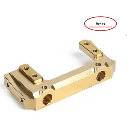 1PCS 85g Brass Front Bumper Mount Servo Stand for 1/10 RC Crawler Axial SCX10 II 90046 Upgrade Parts
