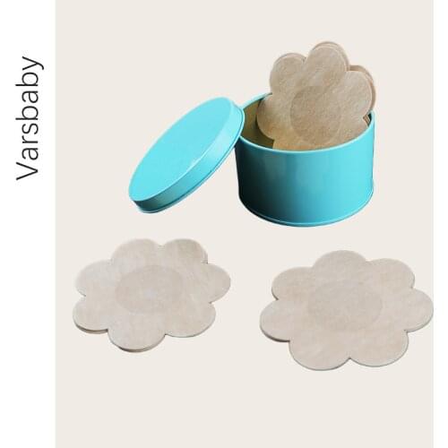 Varsbaby 10pcs Womens Invisible Breast Lift Tape Overlays on Bra Nipple Stickers Chest Bra Nipple Covers Accessories