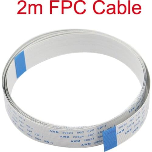 2M Raspberry Pi Camera Ribbon FPC 15pin 0.5mm Pitch Flat Wire Cable for Raspberry Pi 3 Model B+/3 Camera Module