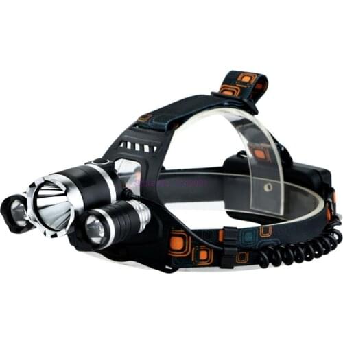 20set 13000LM LED T6+2R5 LED Headlamp Ultraviolet Flashlight USB Headlights Camping Head Torch+18650 battery+Car USB AC Charger
