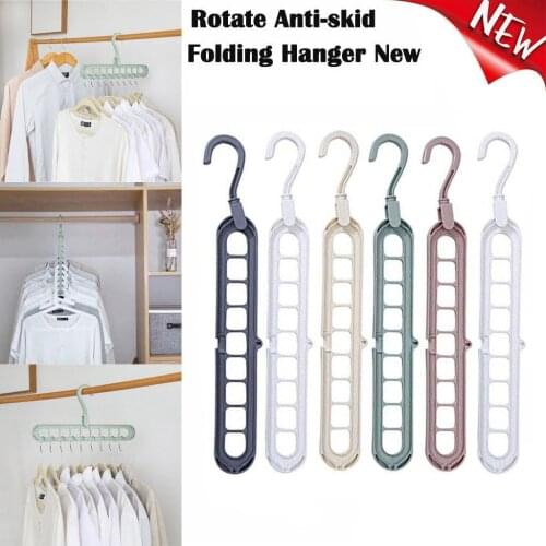 4 Magic Multi-port Support Hangers for Clothes Drying Racks Multifunction Plastic Clothes Rack Drying Hanger Storage Hangers