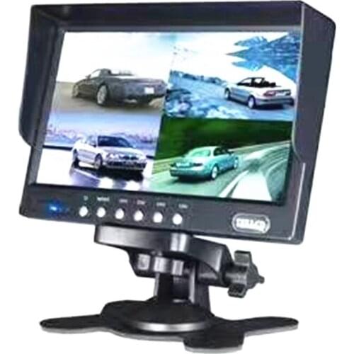 7 Inch 4CH 4 Picture Display LCD Monitor For CCTV Camera