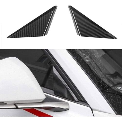 ABS Window Triangular Glass Cover Trim Stickers for Ford Mustang 2015-2017