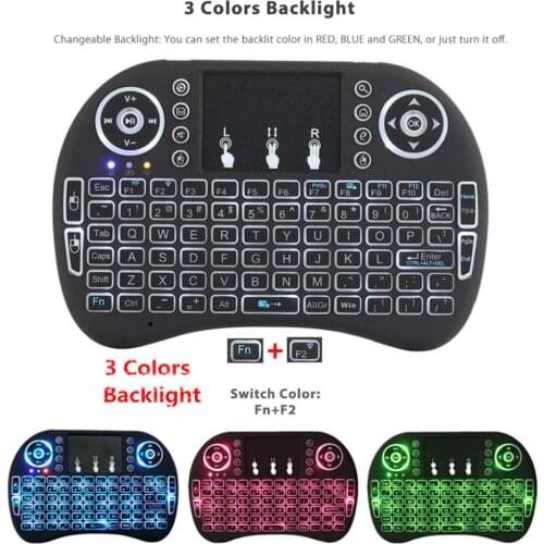 I8 2.4GHz Mini Wireless Keyboard With Touchpad Backlit Air Mouse For Android TV Box Xbox Smart TV PC PS3/PS4 HTPC