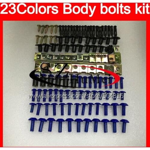 Fairing bolts full screw kit For YAMAHA YZF1000R 96 97 98 99 00 01 96-07 YZF 1000R 02 03 04 05 06 07 Windscreen bolt screws Nuts