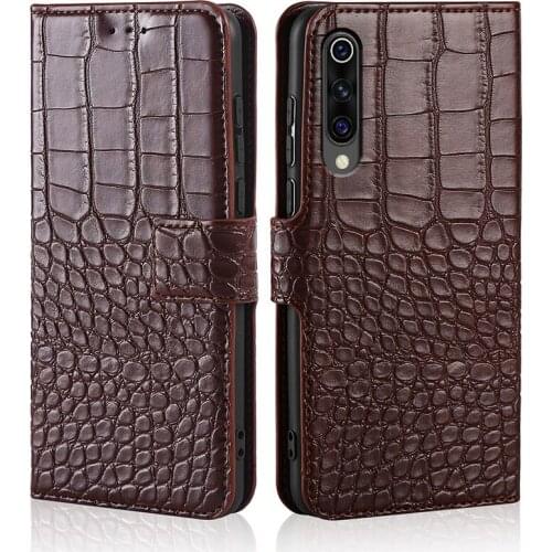 Xiaomi Mi 9 SE Case Crocodile texture Leather Flip case For Xiaomi Mi 9 SE Case Wallet Cover Xiaomi Mi 9 SE