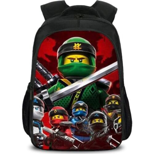 Kids Cartoon Ninjago Backpack New Children Teenagers School Rucksack For Girls Boys School Bags Mochila
