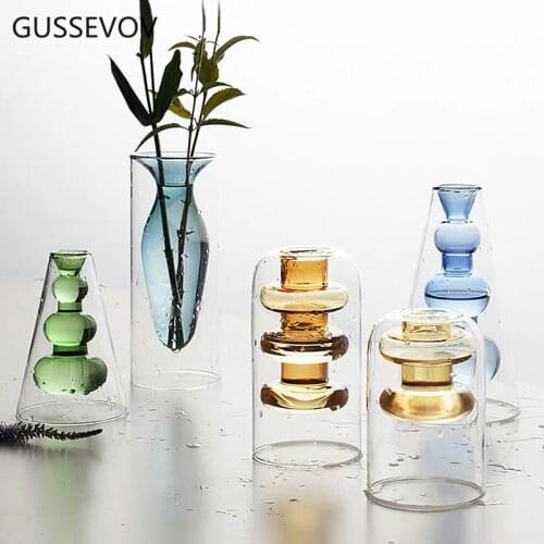Стеклянные вазы для цветов GUSSEVOV China At AliExpress