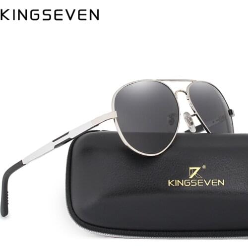 KINGSEVEN Men HD Polarized Sunglasses Aluminum Magnesium Driving Sun Glasses Mens Classic Brand Sunglasses Accessories