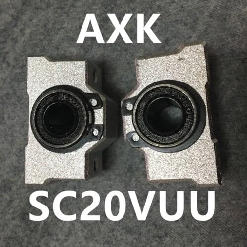2021 Rolamentos 2 Pcs Sc20vuu Sc20v Scv20uu Scv20 20mm Cnc Diy Unit Short Slide Block Linear Bearing Units For Xyz Table Router