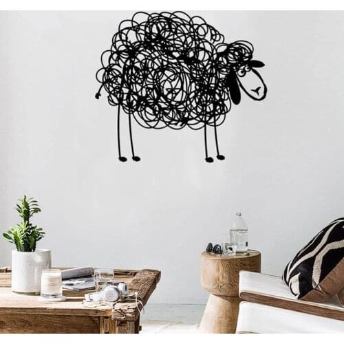 Creative Design Farm Animal Sheep Wall Sticker Vinyl Home Decor Kids Room Bedroom Nursery Decoration Decals Mural Wallpaper 4752
