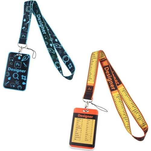 LX610 Design Tool Fashion Lanyard USB ID Card Badge Holder Mobile Belt Lanyard Mobile Phone Accessories Birthday Gift