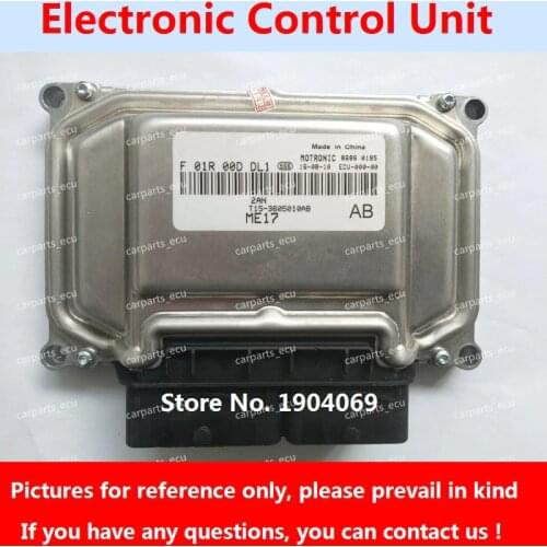 Engine Computer Board F01RB0DDL1 T15-3605010AB F01R00DDL1 ME17 ECU F01R00DFR3 T15-3605010AJ F01RB0DFR3 For Chery Tiggo Car