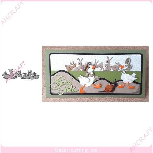 Rabbit lace Metal Cutting Dies for DIY Scrapbooking Photo Album Decorative Embossing PaperCard Crafts Die2021